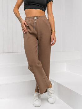 Bolf Damen Hose wide leg Braun  W5226