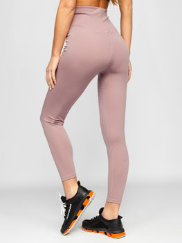 Bolf Damen Leggings Hell Violett  HH040