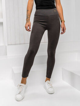 Bolf Damen Leggings Schwarzgrau  W5223