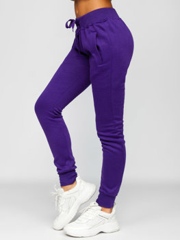 Bolf Damen Sporthose Dunkel Violett  CK-01