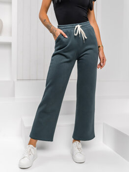 Bolf Damen Sporthose wide leg Grün  W5213