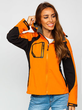 Bolf Damen Übergangsjacke Sofsthelljacke Orange  9055