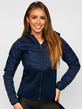 Bolf Damen Übergangsjacke Sport Jacke Dunkelblau  KSW4005