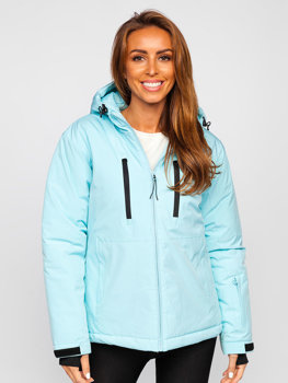 Bolf Damen Winterjacke Sportjacke Azurblau  HH012A