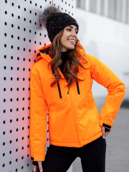 Bolf Damen Winterjacke Sportjacke Orange  HH012