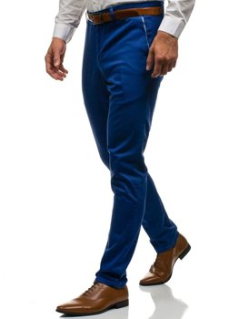 Bolf Herren Ausgehhose Blau  4326