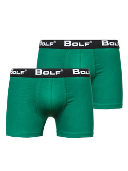 Bolf Herren Boxershorts Grün  0953-2P 2 PACK