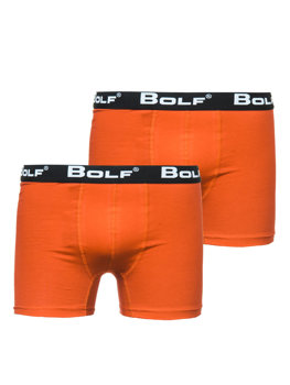 Bolf Herren Boxershorts Orange  0953-2P 2 PACK