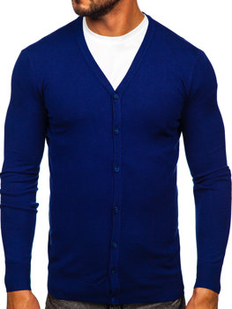 Bolf Herren Cardigan Aufknöpfbar Indigo MM6006