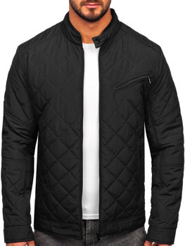 Bolf Herren Gepolsterte Übergangsjacke Schwarz  22M306