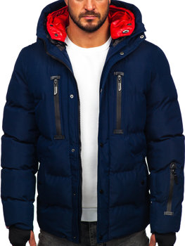 Bolf Herren Gepolsterte Winterjacke Dunkalblau  5M771