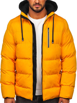 Bolf Herren Gepolsterte Winterjacke Orange  27M8112