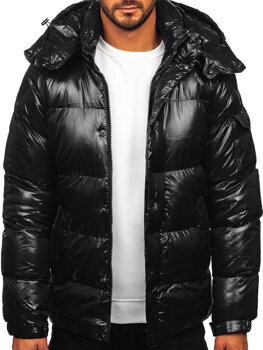 Bolf Herren Gepolsterte Winterjacke Schwarz  9970