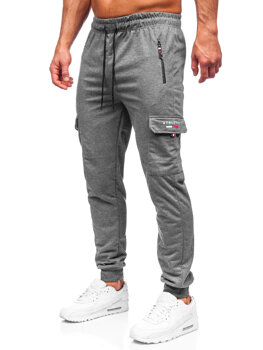 Bolf Herren Hose Cargohose Jogger Pants Anthrazit  JX5065