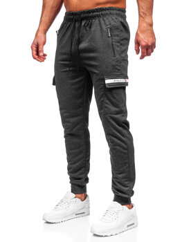 Bolf Herren Hose Cargohose Jogger Pants Schwarzgrau  JX5063