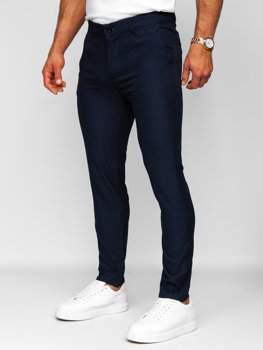 Bolf Herren Hose Chinos Tintenblau  0031