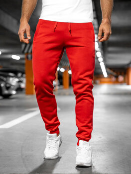 Bolf Herren Hose Jogger Pants Rot  XW01