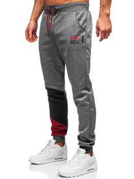 Bolf Herren Hose Jogger Pants Schwarzgrau  K20003