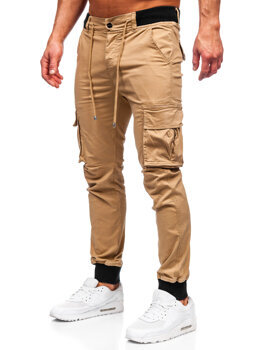 Bolf Herren Hose Joggers Cargohose Camel  MP0208K