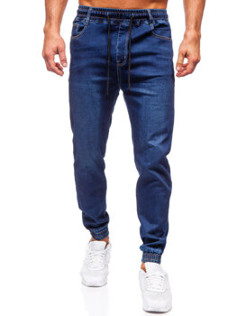 Bolf Herren Jeanshose Joggers Dunkalblau  8131