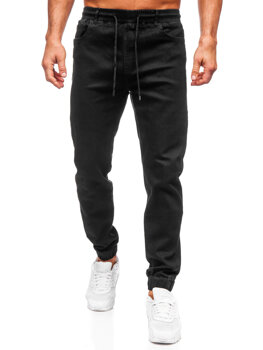 Bolf Herren Jeanshose Joggers Schwarz  8103