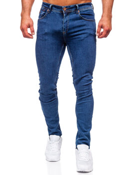 Bolf Herren Jeanshose regular fit Dunkelblau  1122