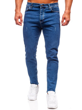 Bolf Herren Jeanshose regular fit Dunkelblau 6052