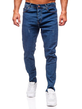 Bolf Herren Jeanshose regular fit Dunkelblau  6312