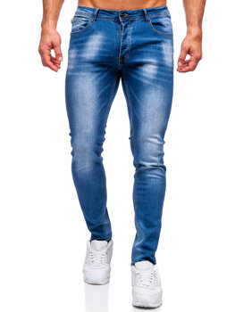 Bolf Herren Jeanshose regular  fit Dunkelblau  MP019BC