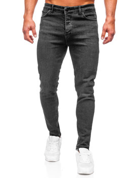 Bolf Herren Jeanshose regular fit Schwarz  6008