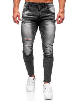 Bolf Herren Jeanshose regular fit Schwarz  MP0024N