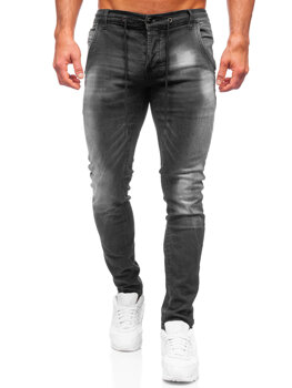 Bolf Herren Jeanshose regular fit Schwarz  MP004N