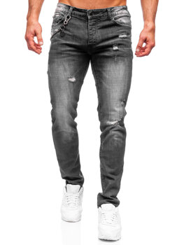 Bolf Herren Jeanshose regular fit Schwarz  MP0051N