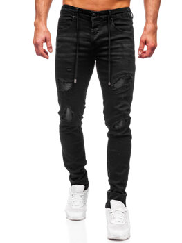 Bolf Herren Jeanshose regular fit  Schwarz MP0100N