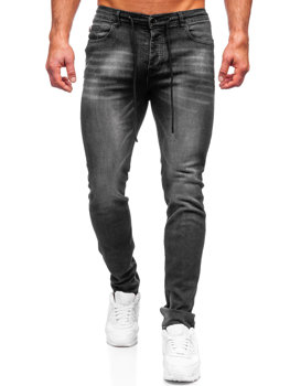 Bolf Herren Jeanshose regular fit Schwarz  MP021N