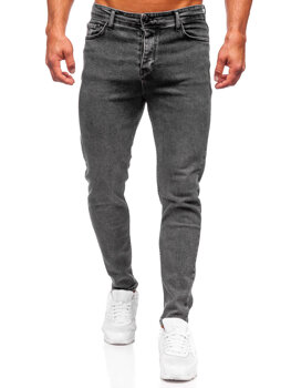 Bolf Herren Jeanshose regular fit Schwarzgrau  6050