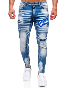 Bolf Herren Jeanshose slim fit Dunkelblau BC1068