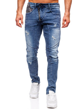 Bolf Herren Jeanshose slim fit Dunkelblau  MP0045B