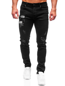 Bolf Herren Jeanshose slim fit Schwarz  E7838