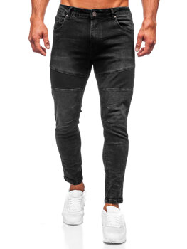 Bolf Herren Jeanshose slim fit Schwarz  TF274