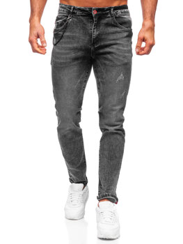 Bolf Herren Jeansjose regular fit Schwarz  HY1050