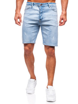 Bolf Herren Jeansshorts Blau  0470