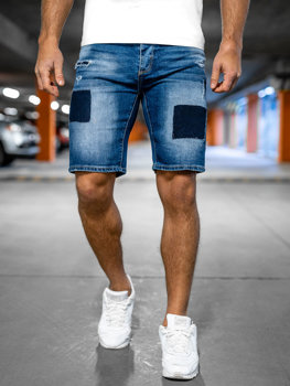 Bolf Herren Jeansshorts Blau  MP0037BA