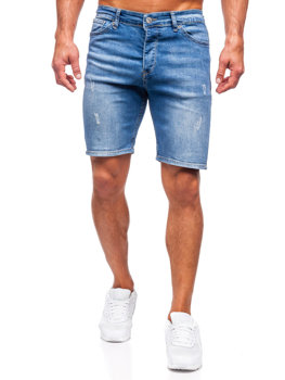 Bolf Herren Jeansshorts Dunkelblau  0466