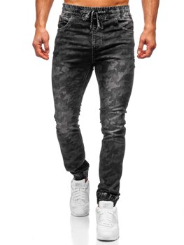 Bolf Herren Jogger Pants Camo Schwarz  RB9489DT