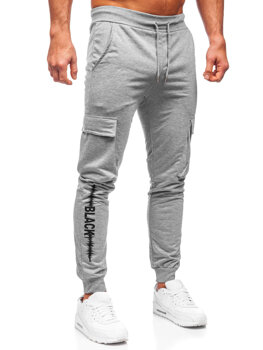 Bolf Herren Jogger Pants Cargohose Grau  HW2357