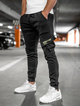 Bolf Herren Jogger Pants Cargohose Schwarz  HW2173