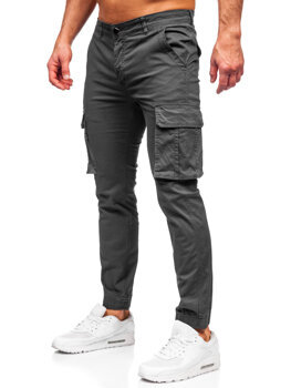 Bolf Herren Joggers Cargohose Schwarzgrau  MP0202GS