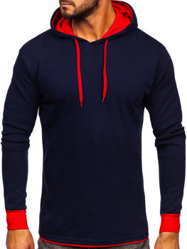 Bolf Herren Kapuzenpullover Dunkelblau 146312