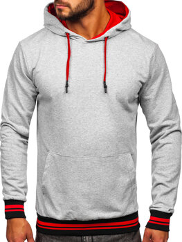 Bolf Herren Kapuzenpullover Hellgrau  145369